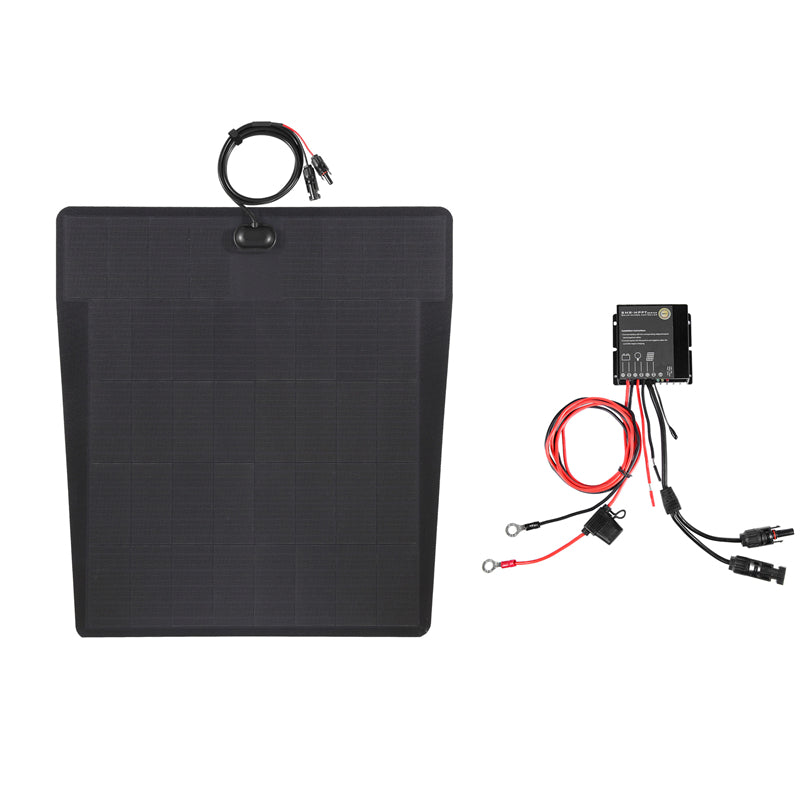 Load image into Gallery viewer, Toyota LandCruiser 105 Series Lensun 100W Hood Flexible Solar Panel-4