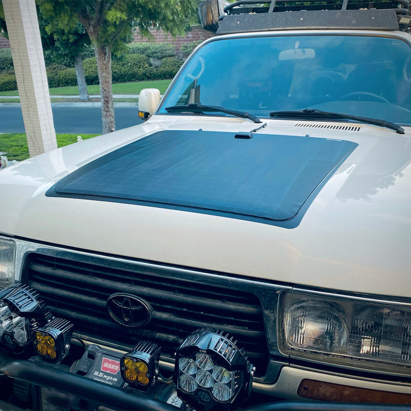 Load image into Gallery viewer, Toyota LandCruiser 80 Series J80 Fz80 Lensun 90W Hood Flexible Solar Panel-2