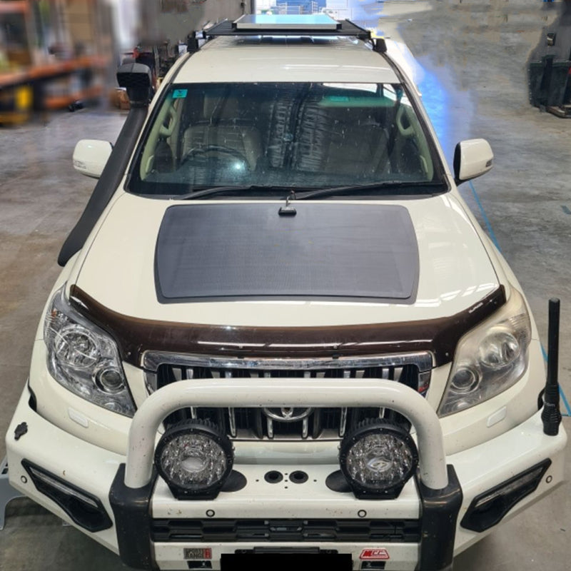 تحميل الصورة إلى عارض المعرض، Toyota LandCruiser Prado J150 (2010-2017) Lensun 100W Hood Flexible Solar Panel-1