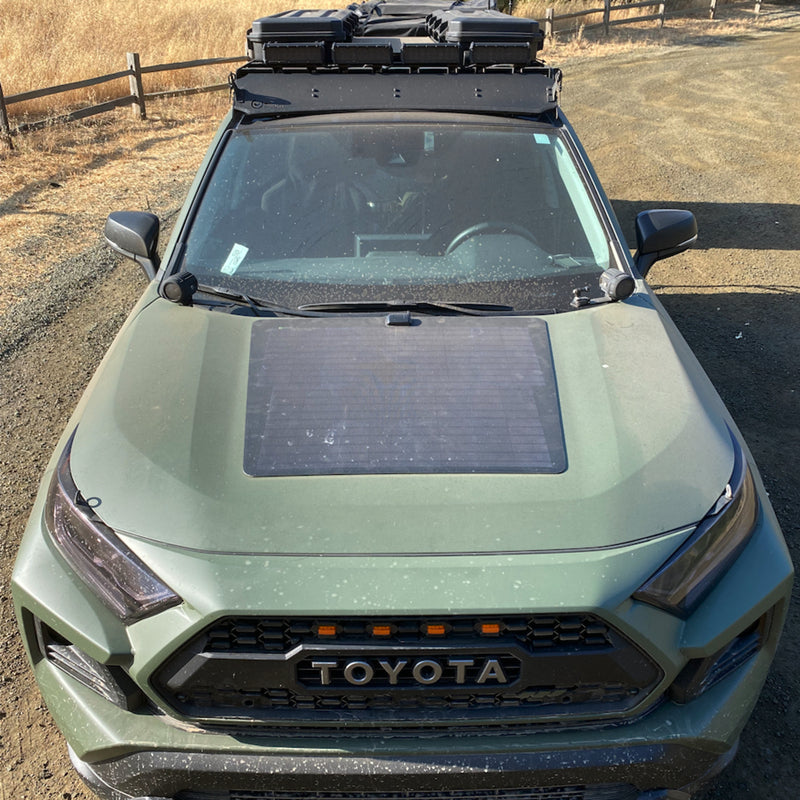 Load image into Gallery viewer, Toyota RAV4 5th Gen(2019-Present) Lensun 85W Hood Flexible Solar Panel-1