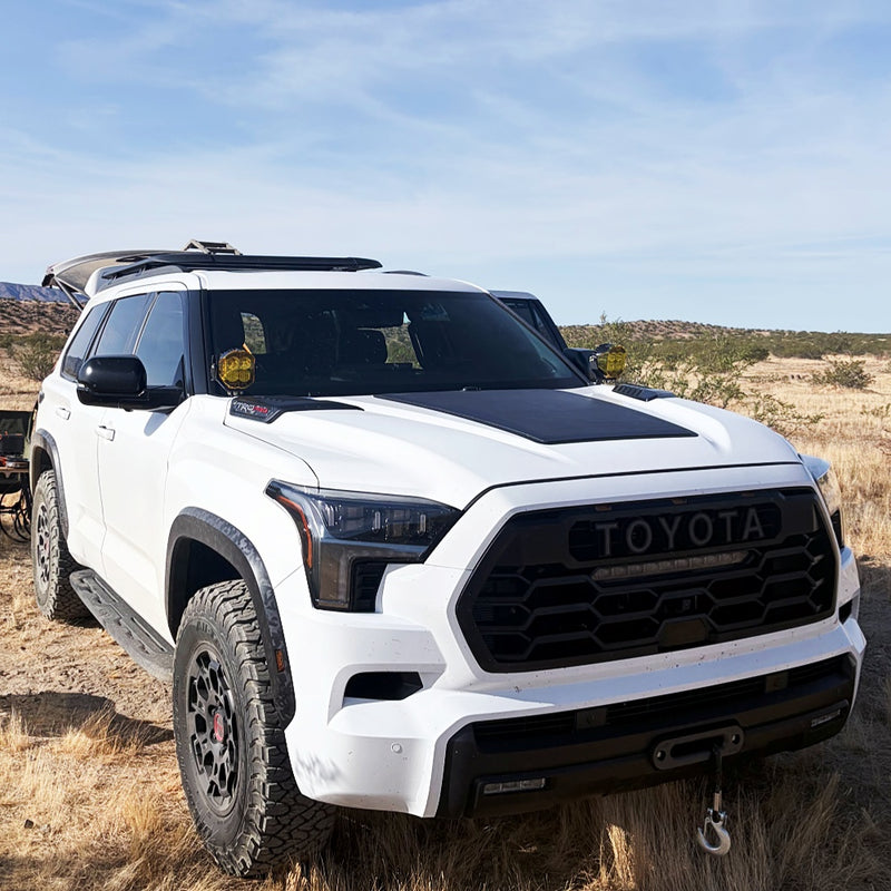 Load image into Gallery viewer, Toyota_Sequoia_Lensun_90W_Hood_Flexible_Solar_Panel_6