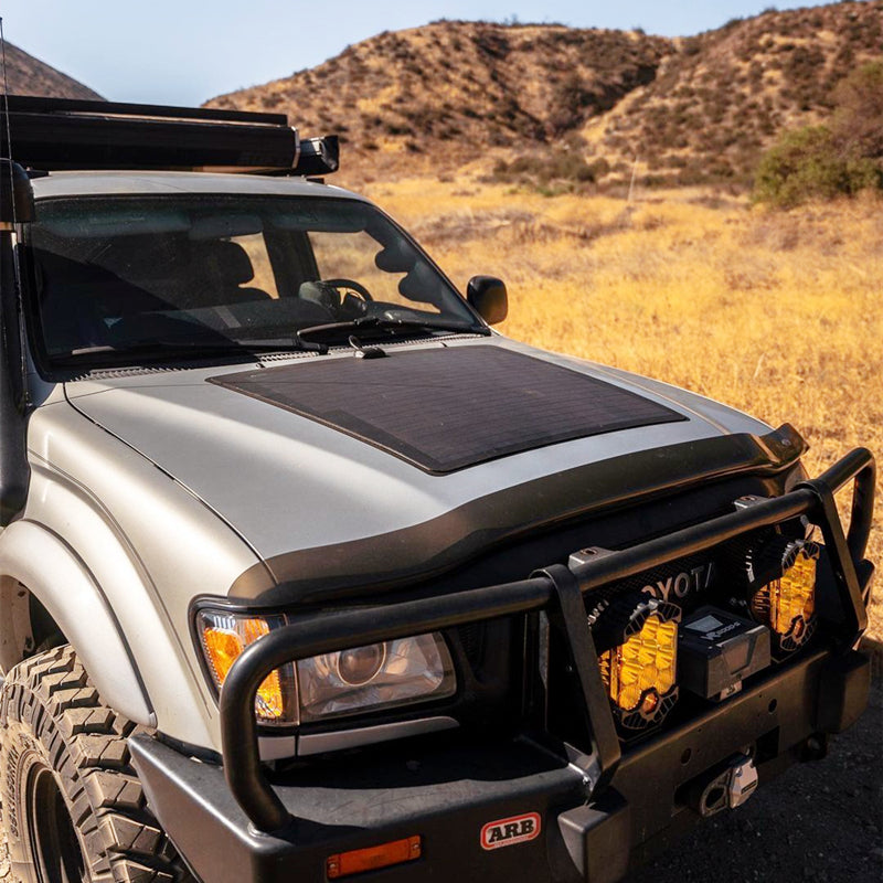 Load image into Gallery viewer, Toyota Tacoma 2nd Gen (2005-2015) Lensun 90W 12V Hood Flexible Solar Panel-2