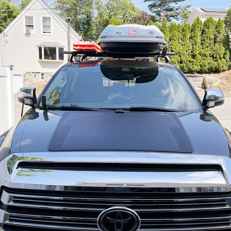 تحميل الصورة إلى عارض المعرض، Toyota Tundra 2nd Gen (2014-2021) Lensun 90W Hood Flexible Solar Panel