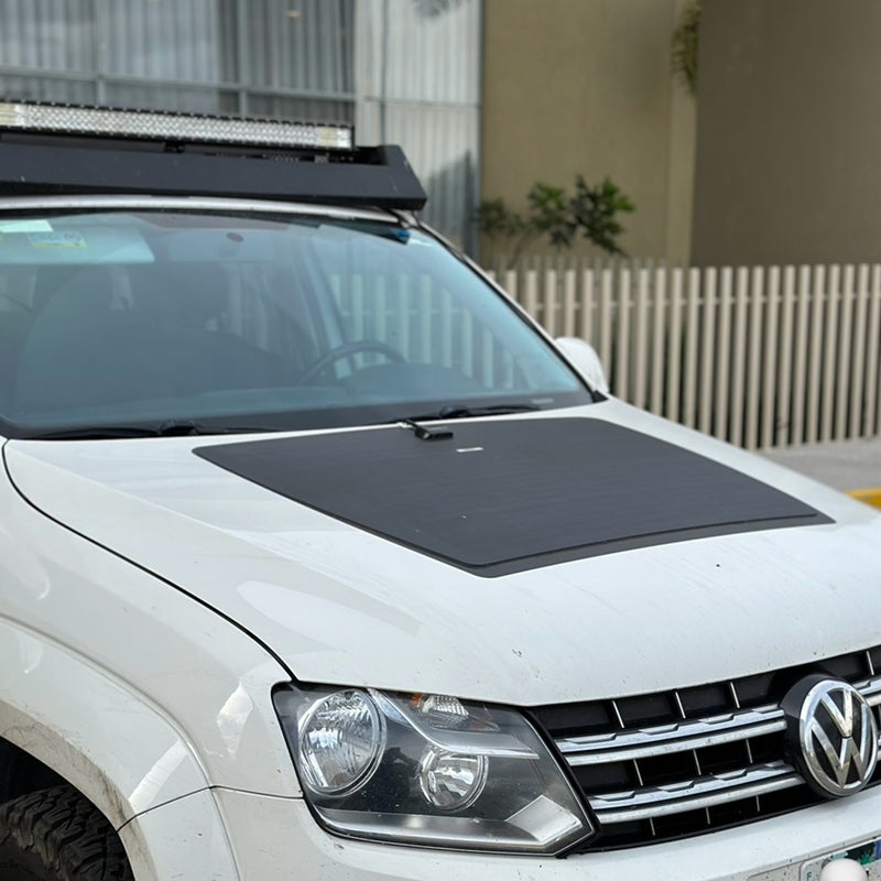 تحميل الصورة إلى عارض المعرض، Volkswagen Amarok Lensun 1st Gen (2010-2020) 100W Hood Flexible Solar Panel