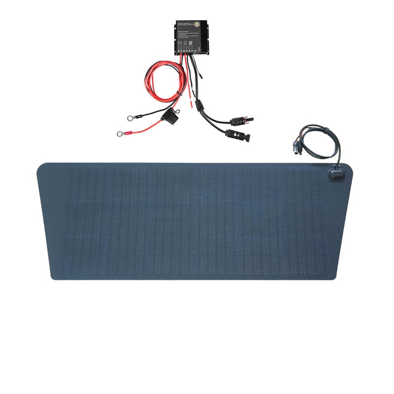 تحميل الصورة إلى عارض المعرض، Volkswagen VW T5 T6 Van Lensun 75W 12V Hood Flexible Solar Panel