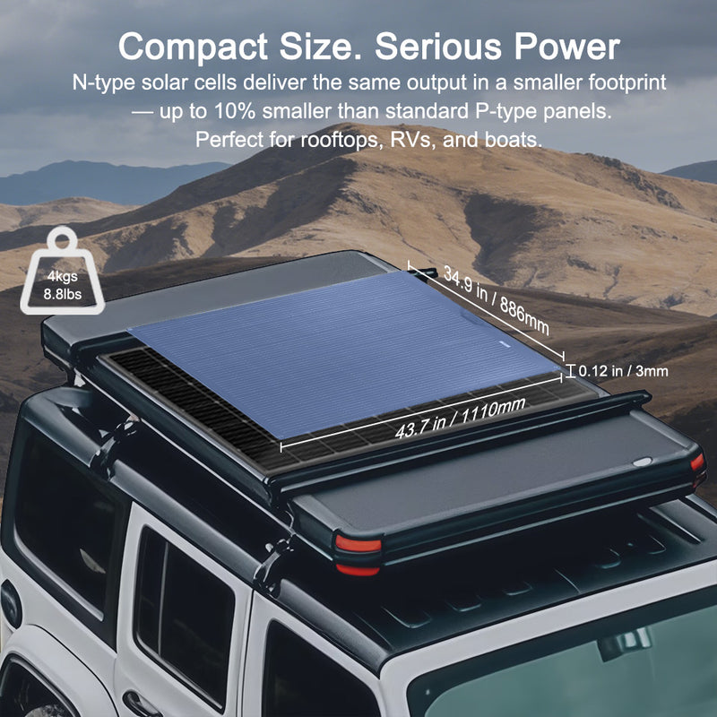 Load image into Gallery viewer, Lensun 400W(2x200W) Flexible Solar Panel, Advanced N-type cell 25% efficiency