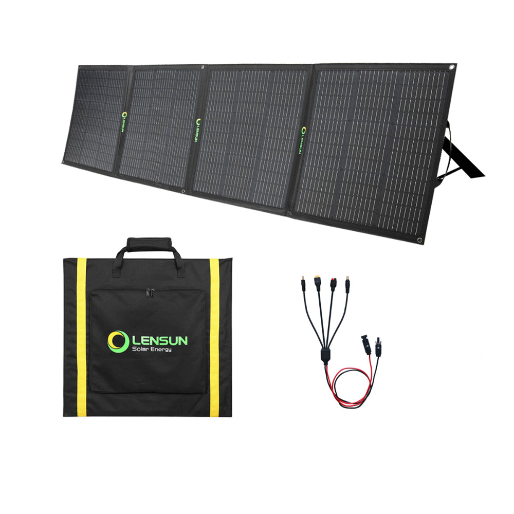 Sun様 Lensun 200W Folding Solar Panel for Power Station 12VBattery
