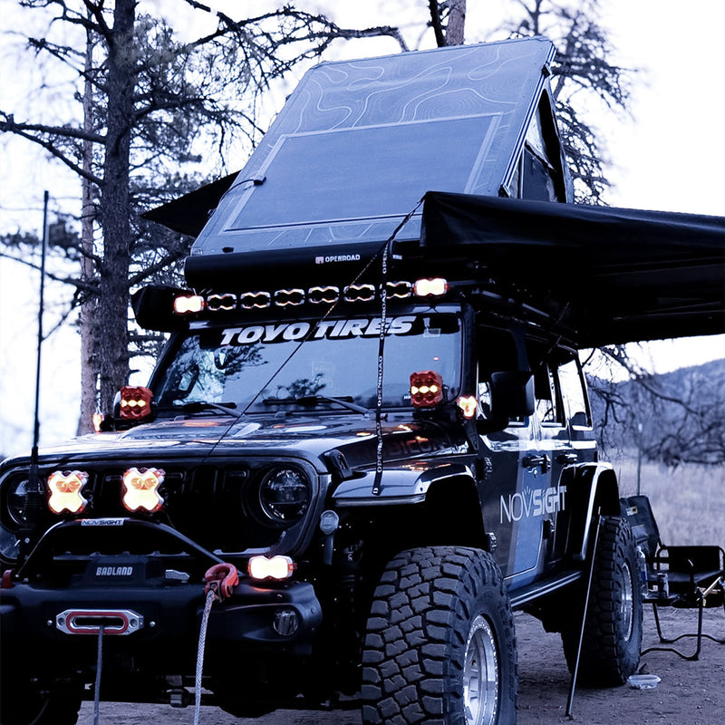 Load image into Gallery viewer, Lensun 240W 12V Black Flexible Solar Panel for Roof Tent