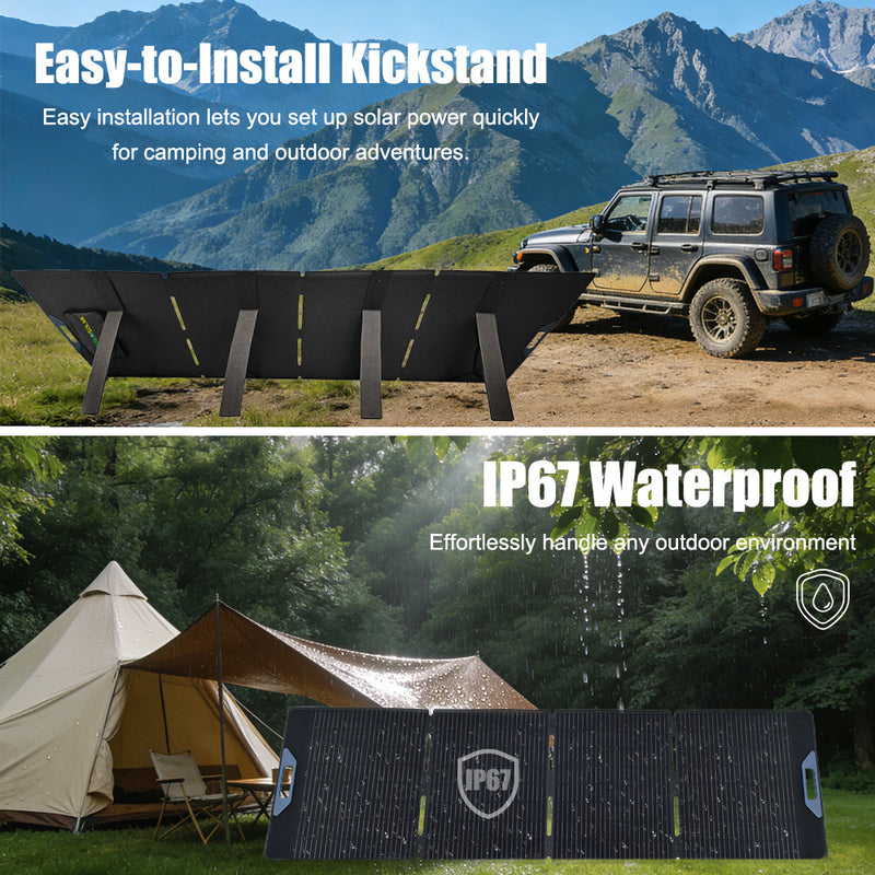 Load image into Gallery viewer, Lensun 200W 12V Waterproof Foldable Solar Panel