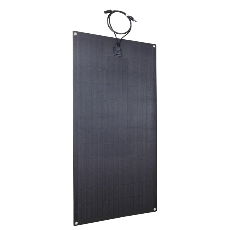 Load image into Gallery viewer, LensunSolar 100W 12V Full Black Flexible Solar Panel