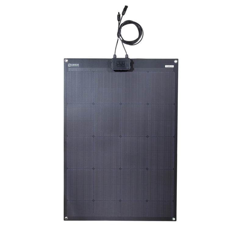 Load image into Gallery viewer, LensunSolar 100W 12V Full Black Flexible Solar Panel