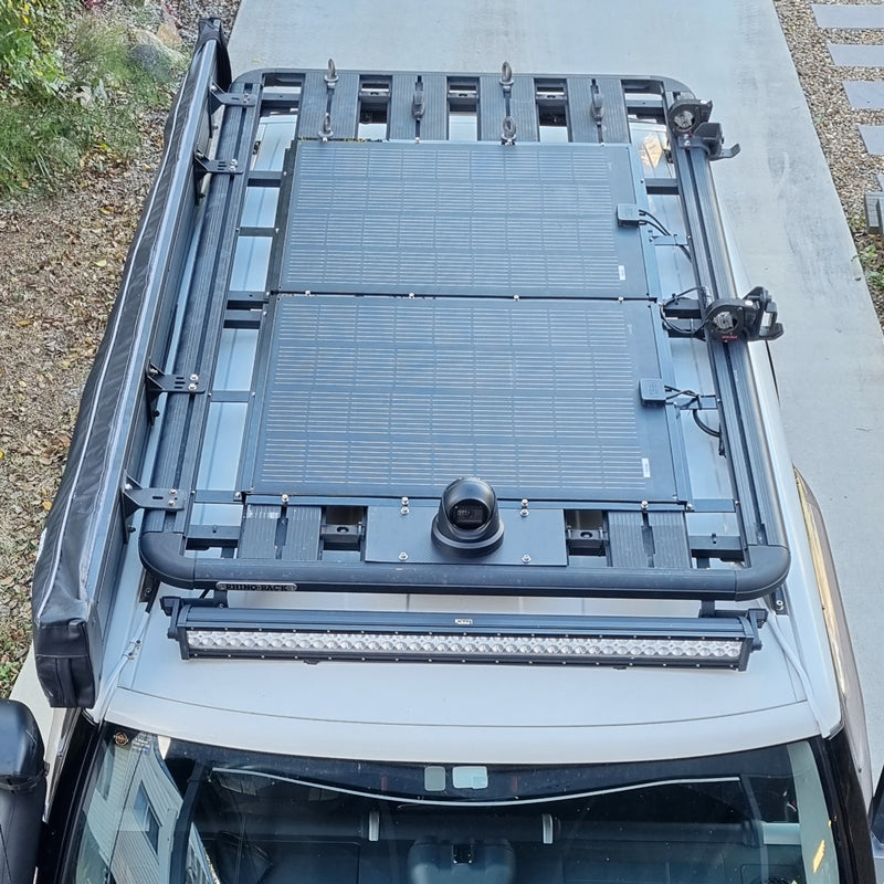 Load image into Gallery viewer, LensunSolar 100W Flexible Solar Panel Installation