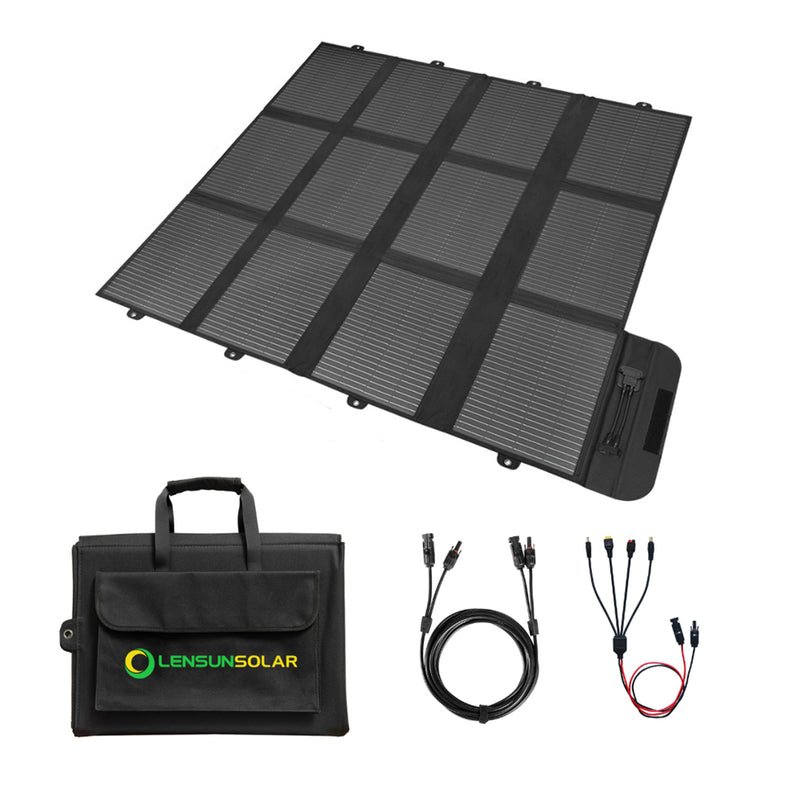 Load image into Gallery viewer, LensunSolar 300W 12V Solar Blanket for Power Station or 12V Battery