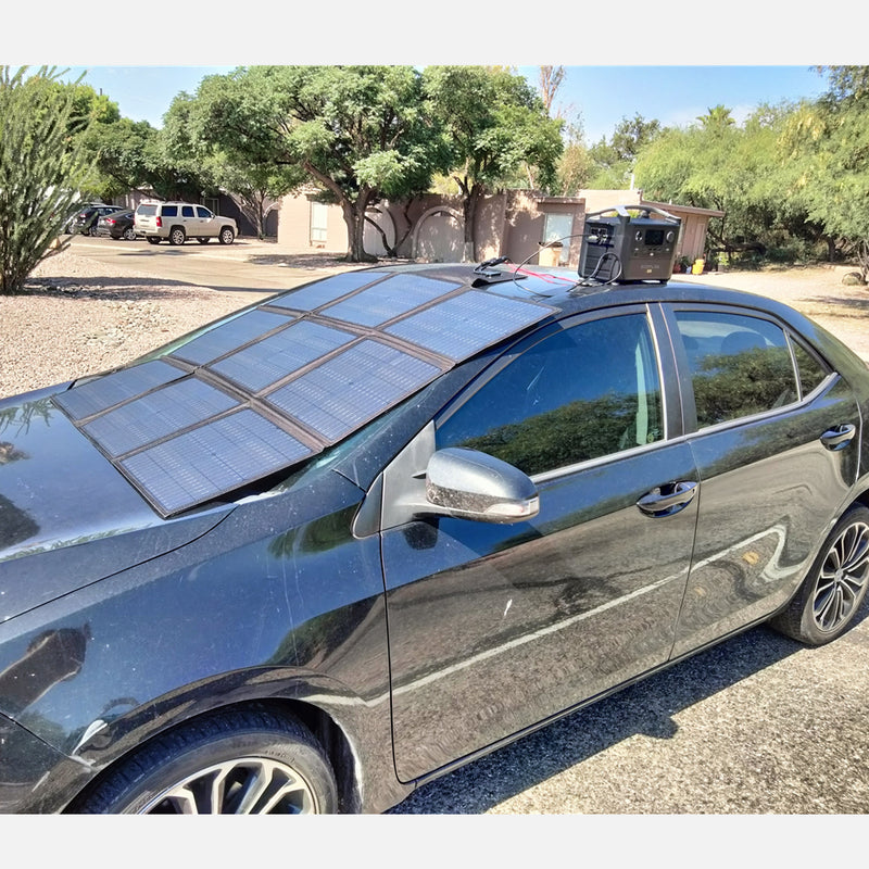 Load image into Gallery viewer, LensunSolar 300W 12V Solar Blanket for Power Station or 12V Battery