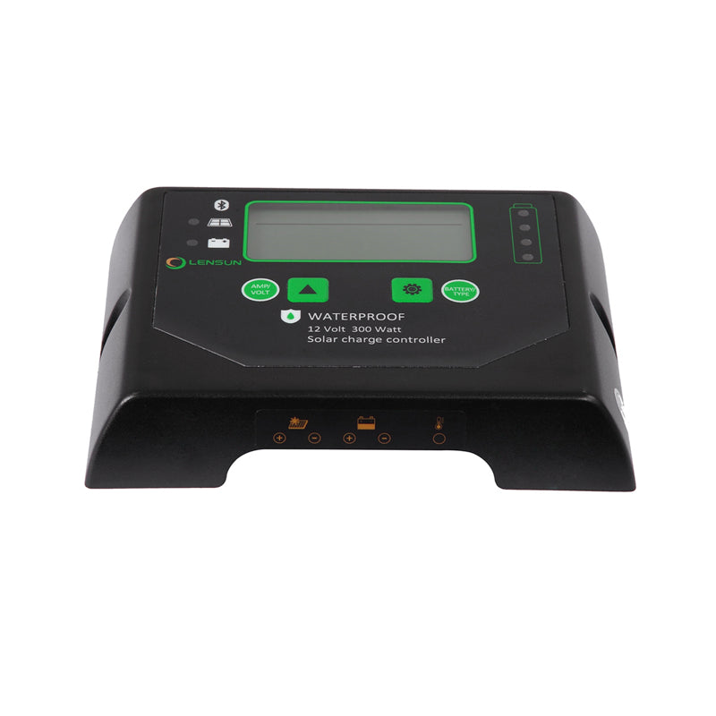 Load image into Gallery viewer, Lensun 12V 300W Waterproof Solar Regulator Controller for Lithium, AGM, GEL Battery