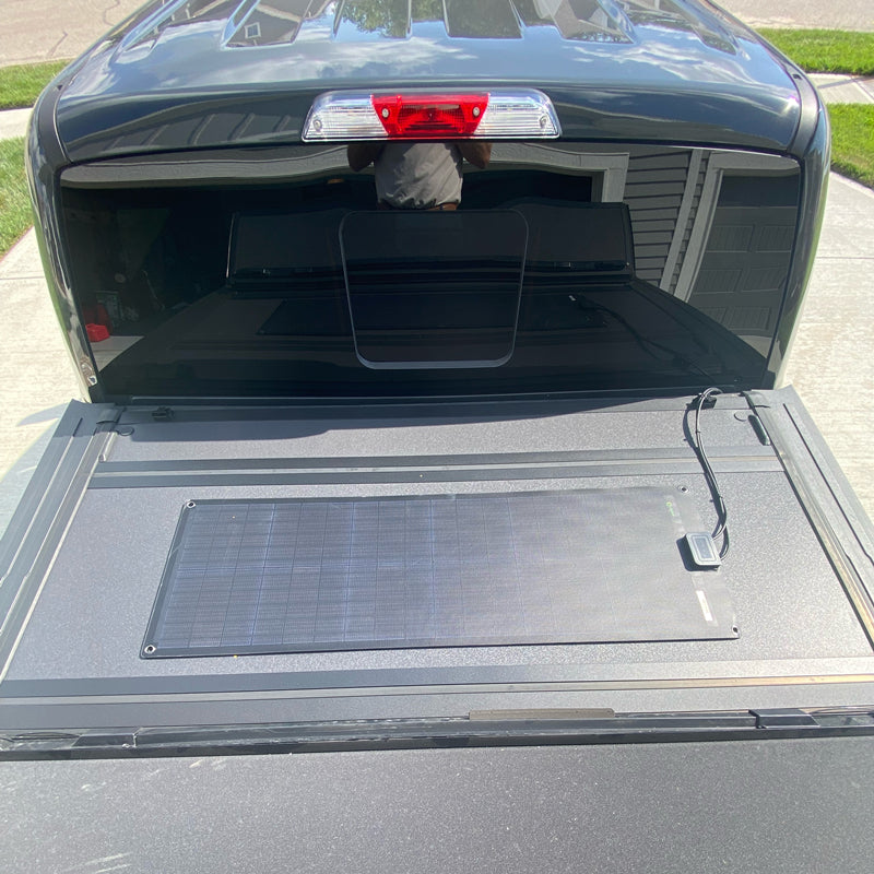 Load image into Gallery viewer, LensunSolar 55W Black 12V Flexible Solar Panel