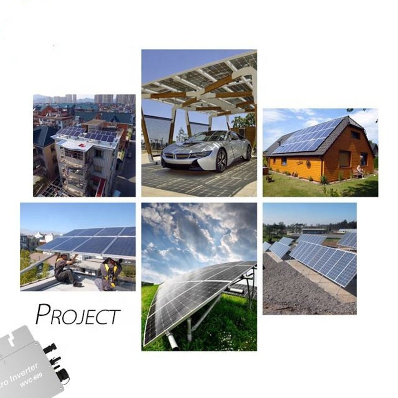 Load image into Gallery viewer, LensunSolar 600W Grid Tie Solar Inverter with WIFI Micro Inverter 230V 120V Auto Switch