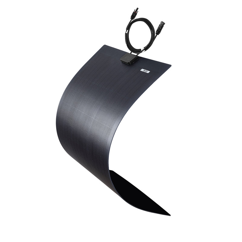 Load image into Gallery viewer, LensunSolar 80W 12V Full Black Flexible Solar Panel