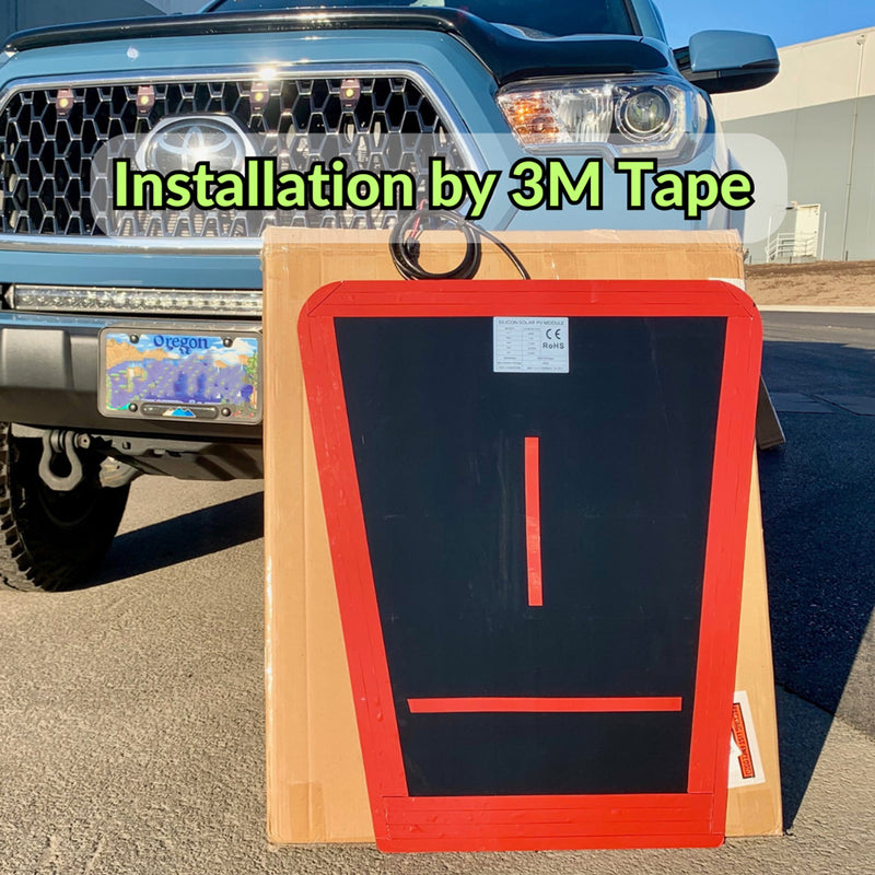 Load image into Gallery viewer, Toyota Tacoma 3rd Gen (2016-2023) Lensun 90W Hood Flexible Solar Panel