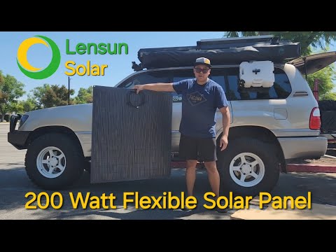 LensunSolar 200W Flexible Solar Panel Unboxing and Installing - vincedprince HOW TO & DIY