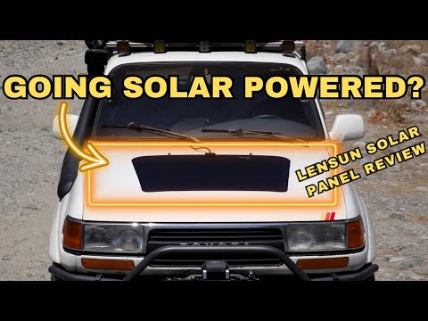 Is It Any Good? Lensun 90W Hood Mounted Solar Panel Kit for LC80 - CruisinMiles Review