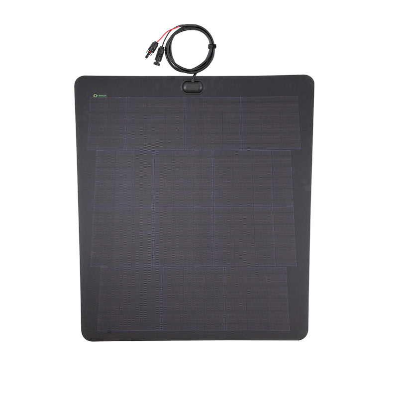 Laden Sie das Bild in Galerie -Viewer, 2015 GMC Sierra 2500HD Lensun 65W 12V Hood Flexible Solar Panel
