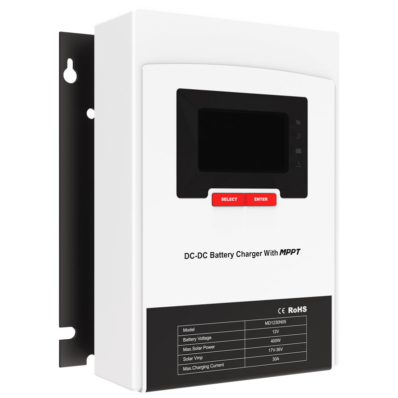 Chargez l&#39;image dans la visionneuse de la galerie, Lensun 30A 50A Dual Battery MPPT Solar Panel Controller
