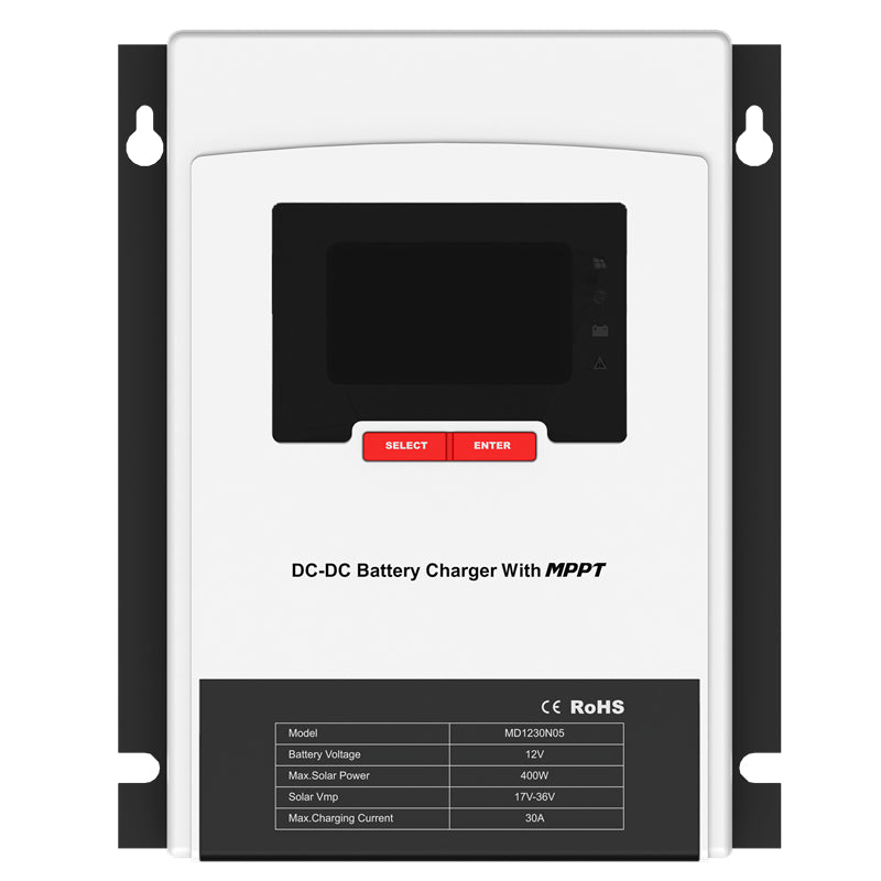 Chargez l&#39;image dans la visionneuse de la galerie, Lensun 30A 50A Dual Battery MPPT Solar Panel Controller
