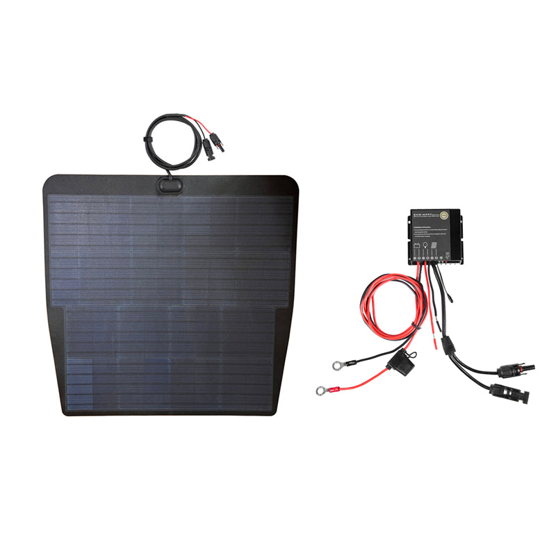 Load image into Gallery viewer, Acura MDX 2nd Gen (2007-2013) Lensun 85W 12V Hood Flexible Solar Panel
