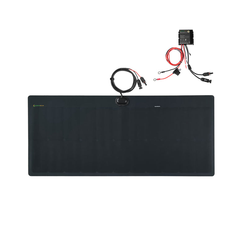 Load image into Gallery viewer, Chevrolet Express Van Lensun 90W Hood Flexible Solar Panel
