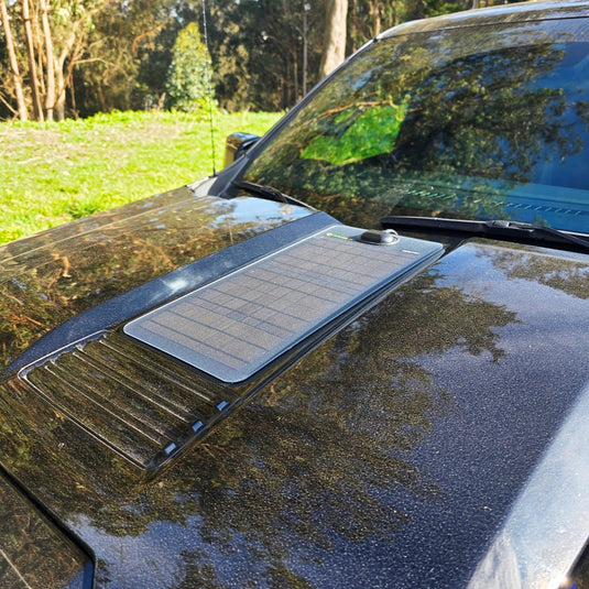 Chevrolet-Silverado-1500-Lensun-45W-Hood-Solar-Panel-5