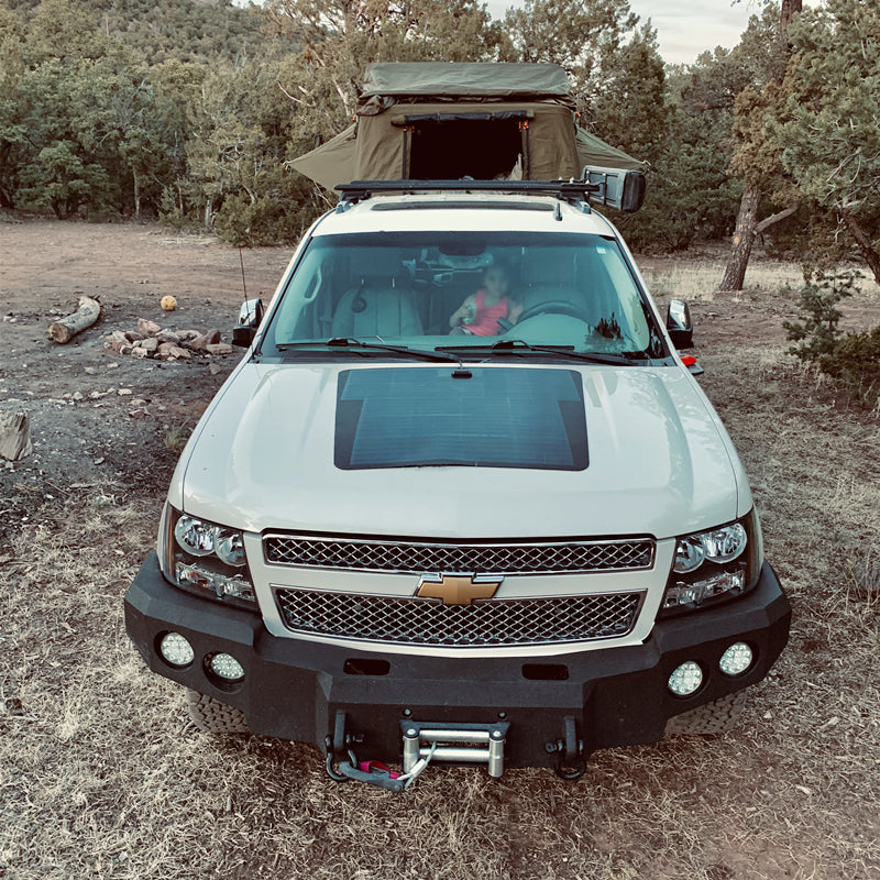 Load image into Gallery viewer, Chevrolet Avalanche 1st &amp; 2nd Gen (2001-2013) Lensun 100W Hood Flexible Solar Panel
