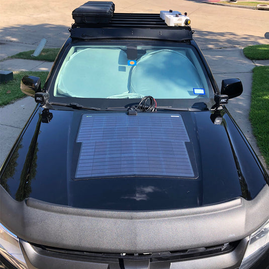 Chevrolet Colorado (2015-2021) Lensun 85W Hood Flexible Solar Panel