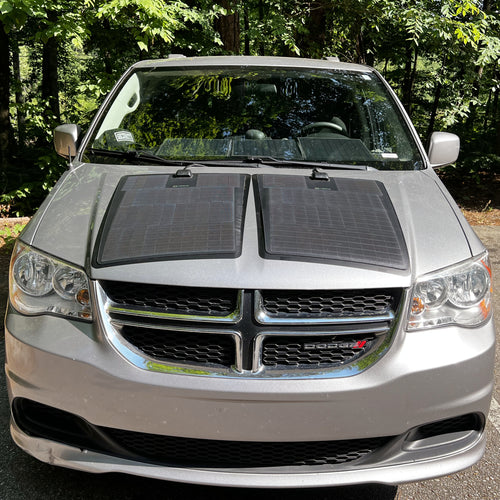 Dodge Grand Caravan 4th Gen (2008-2020) Lensun 100W Hood Flexible Solar Panel