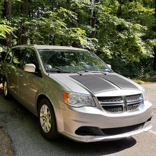 Dodge Grand Caravan 4th Gen (2008-2020) Lensun 100W Hood Flexible Solar Panel