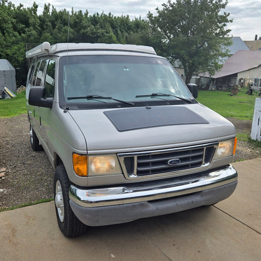 Ford-Econoline-E150-E250-E350-Van-Lensun-90W-Hood-Solar-Panel-3