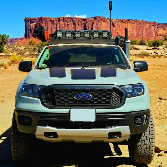 Ford-Ranger-Lensun-110W-12V-Hood-Flexible-Solar-Panel-4