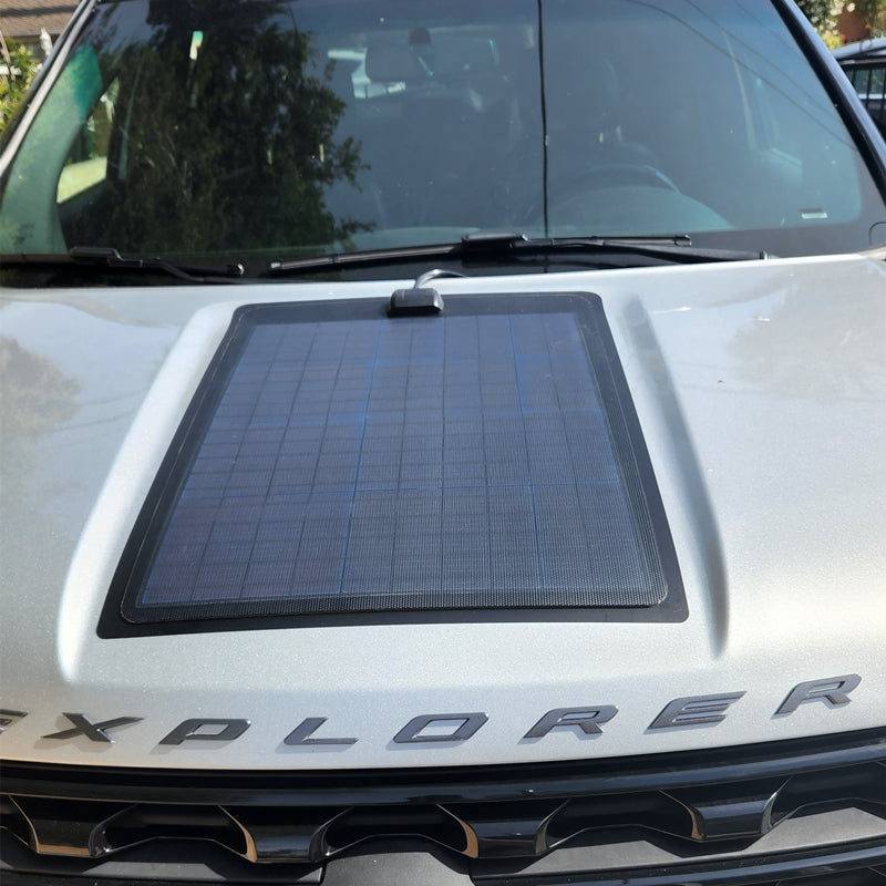 Ford Explorer (2016-Present) Lensun 60W Hood Flexible Solar Panel ...