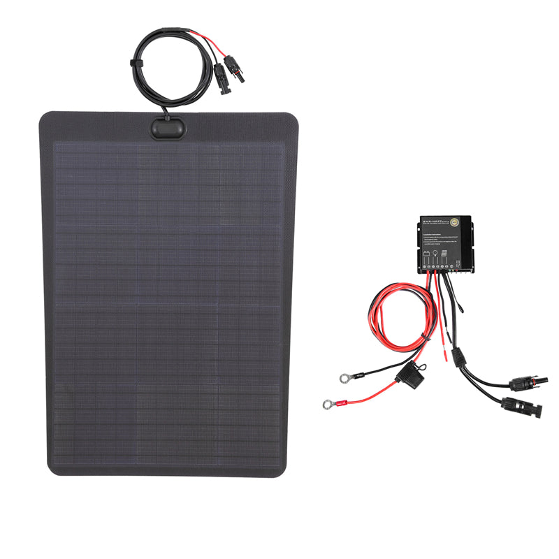 Chargez l&#39;image dans la visionneuse de la galerie, Ford F-150 4th Gen (2021-Present) Lensun 60W Hood Flexible Solar Panel
