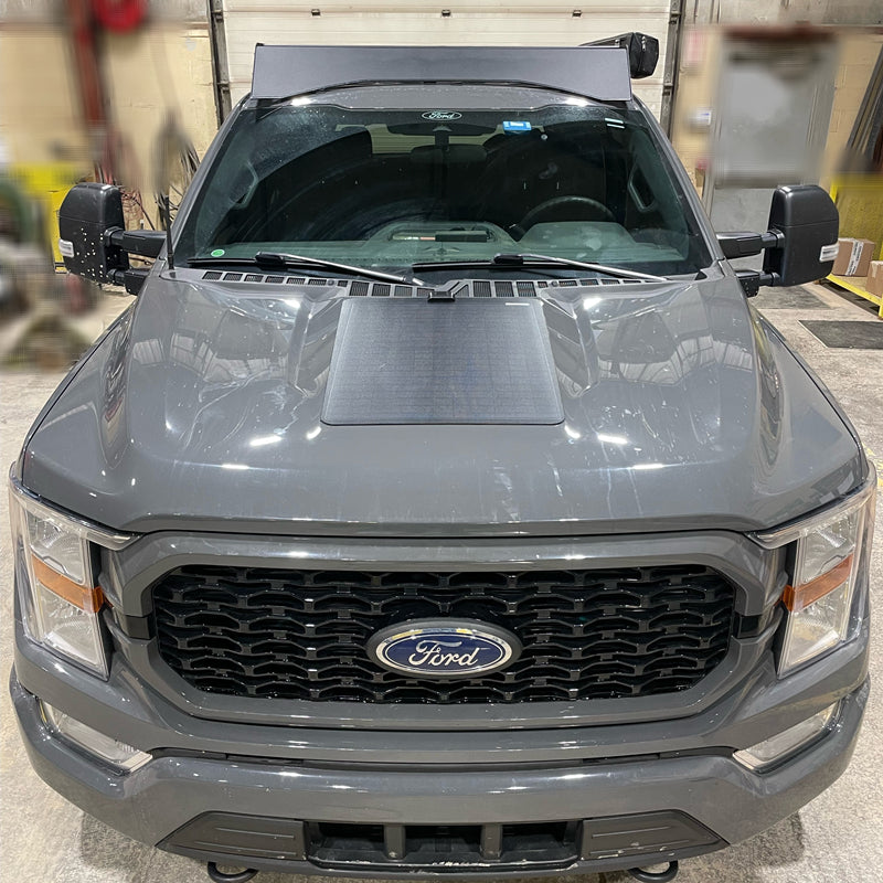 Chargez l&#39;image dans la visionneuse de la galerie, Ford F-150 4th Gen (2021-Present) Lensun 60W Hood Flexible Solar Panel
