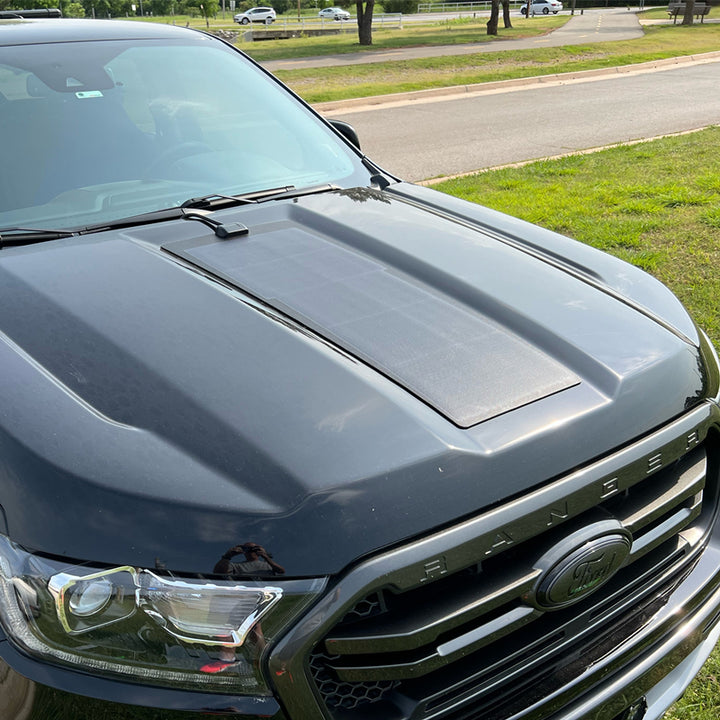 Ford Ranger (2019-2022) Lensun 50W Hood Flexible Solar Panel – LensunSolar