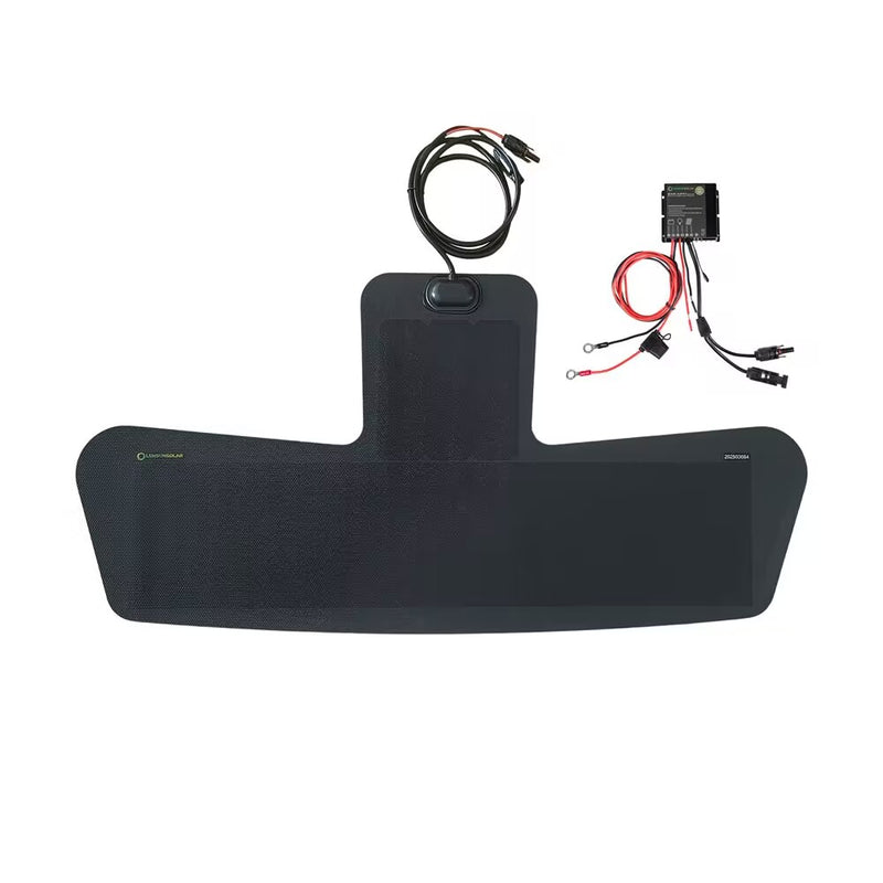 Load image into Gallery viewer, Ford_Transit_Cargo_Lensun_45W_12V_Hood_Flexible_Solar_Panel
