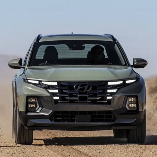 Hyundai-Santa_Cruz-Lensun-86W-12V-Hood-Flexible-Solar-Panel