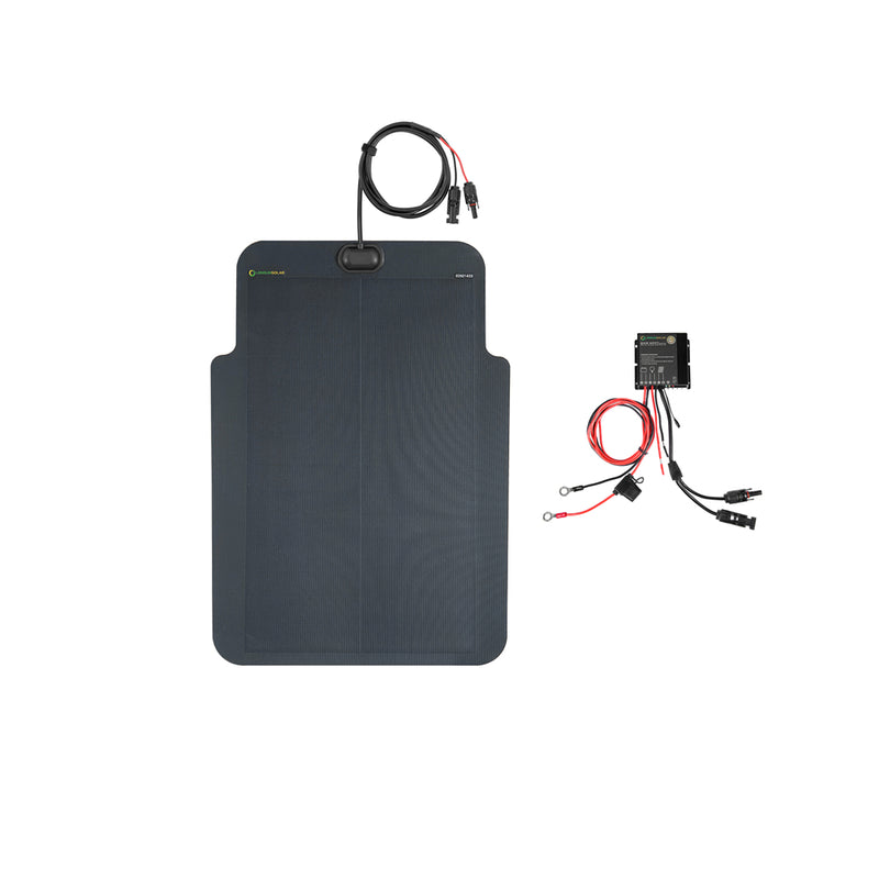 تحميل الصورة إلى عارض المعرض، Jeep-Renegade-LensunSolar-60W-Hood-Flexible-Solar-Panel-2
