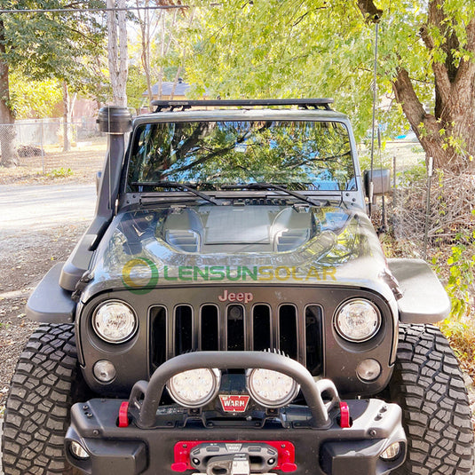 Jeep Wrangler JK JKU, Hard Rock, Recon (2007-2018) Lensun 40W flexibles Solarpanel für die Motorhaube