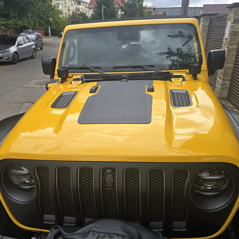 تحميل الصورة إلى عارض المعرض، لوحة شمسية مرنة Lensun 50W لغطاء/غطاء محرك Jeep Wrangler JLU Rubicon (2018-Present)

