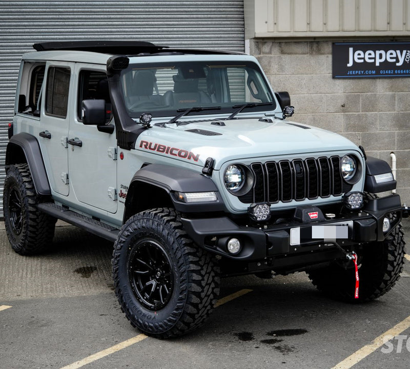 تحميل الصورة إلى عارض المعرض، لوحة شمسية مرنة Lensun 50W لغطاء/غطاء محرك Jeep Wrangler JLU Rubicon (2018-Present)
