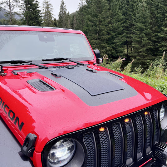 Jeep Wrangler JLU Rubicon (2018-Present) Lensun 50W Hood Solar Panel