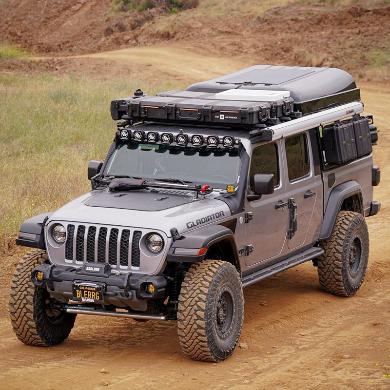 Load image into Gallery viewer, Jeep Gladiator, Gladiator Rubicon, Sport (2018-Present) Lensun 90W Hood Flexible Solar Panel
