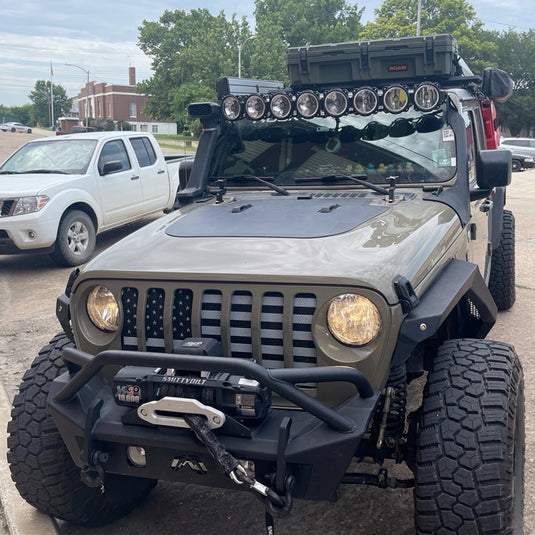 Jeep Wrangler JL (2018-Present) Lensun 90W Hood Flexible Solar Panel